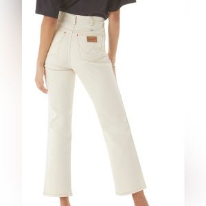 Wrangler Wild West high rise straight jean cottonwood cream US women’s 27